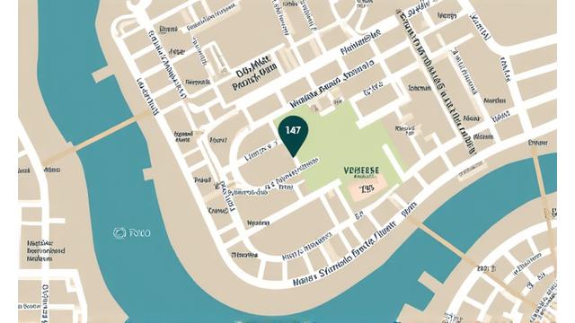 Kaart van Amsterdam met de locatie van Jungle Zaag, 147 Vondelstraat.